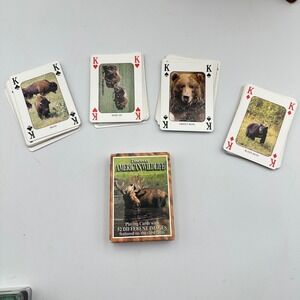 Discover American Wildlife Playing Cards 52 Different Animal Images Poker Deck